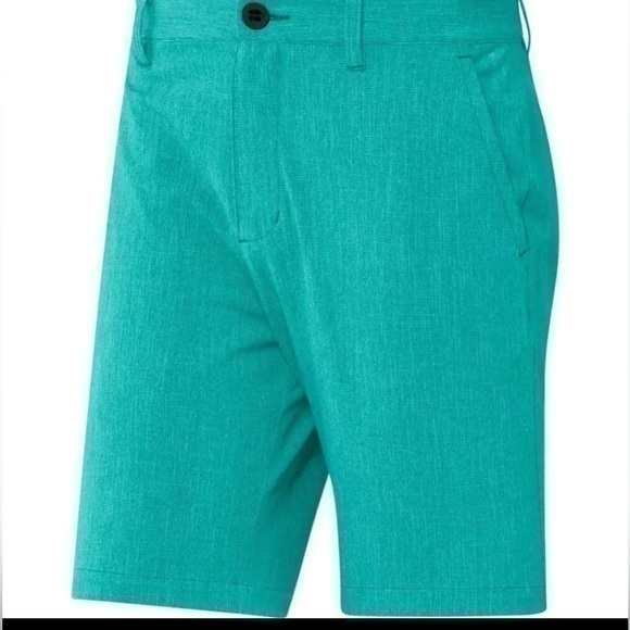 adidas Other - New Adidas  Men's 40 Golf Shorts Crosshatch SH Semi Mint Green Rush HA6221